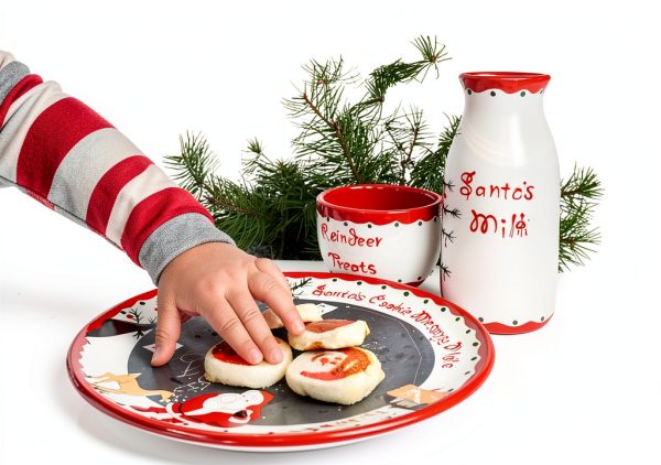 Child to Cherish Santa's Message Plate Set with Santa Cookie Plate-7