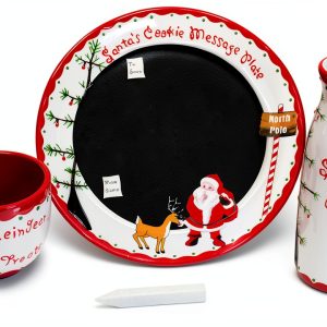 Child to Cherish Santa's Message Plate Set with Santa Cookie Plate-0