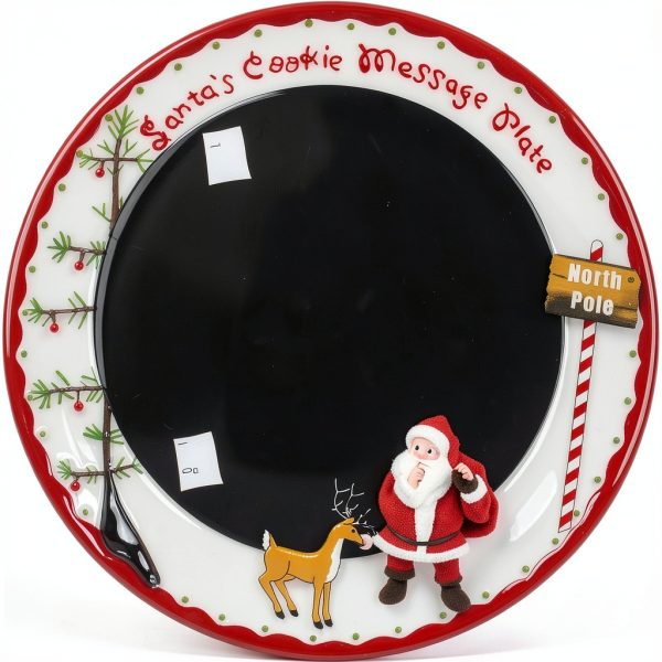 Child to Cherish Santa's Message Plate Set with Santa Cookie Plate-2