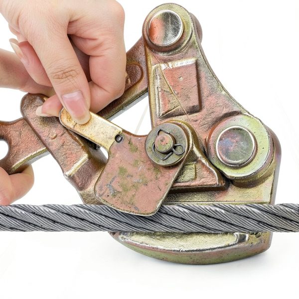 Cable Grip 2 Ton Steel Wire Puller WRINGKIT Gold 4-22mm Tensioner-2