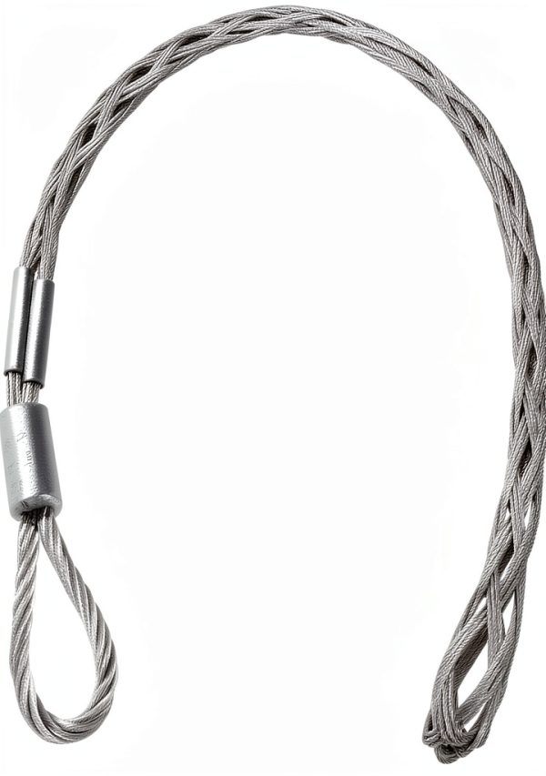 Cable Pulling Socks QWORK 3.3ft Grip for 1-2" Cable, 3306lb Strength-2