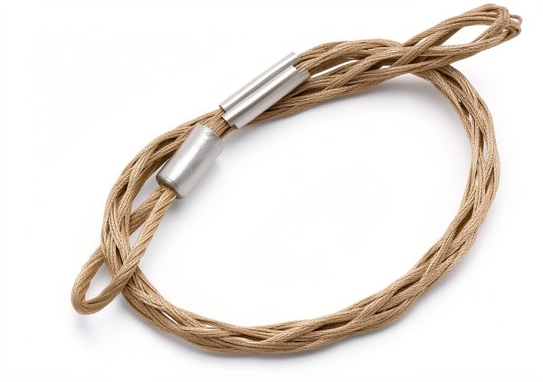 Cable Pulling Socks QWORK 3.3ft Grip for 1-2" Cable, 3306lb Strength-3