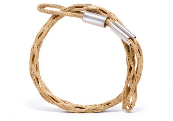 Cable Pulling Socks QWORK 3.3ft Grip for 1-2" Cable, 3306lb Strength-1