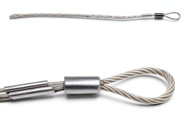 Cable Pulling Socks QWORK 3.3ft Grip for 1-2" Cable, 3306lb Strength-5