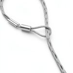 Cable Pulling Socks QWORK 3.3ft Grip for 1-2" Cable, 3306lb Strength-0
