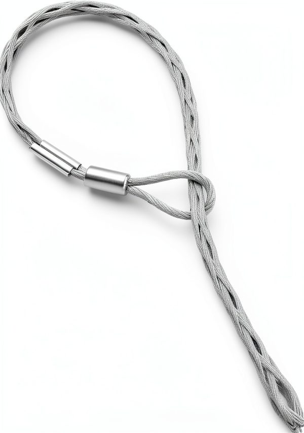 Cable Pulling Socks QWORK 3.3ft Grip for 1-2" Cable, 3306lb Strength-0